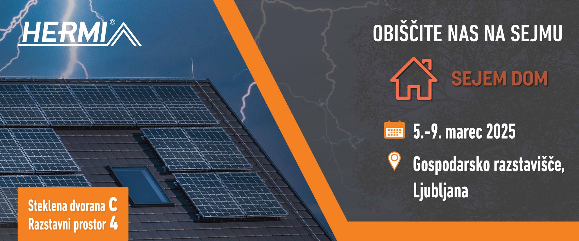 Hermi začenja sejemsko sezono na 63. sejmu Dom v Ljubljani in na sejmu E nnovation v Salzburgu